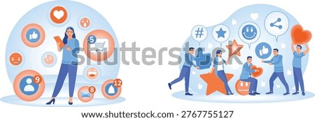 Digital engagement and social media interaction in modern business environments