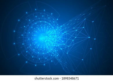 digital engineering futuristic lines and innovation technology abstract background. data connection analysis abstract. 