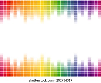 Digital equalizer background colorful - endlessly