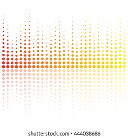 Digital equalizer, colorful sound wave. Vector illustration