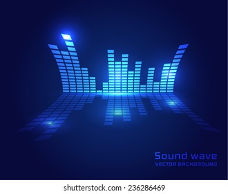 Digital equalizer vector background. Eps10.