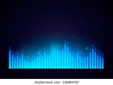 Digital Equalizer. Vector illustration,