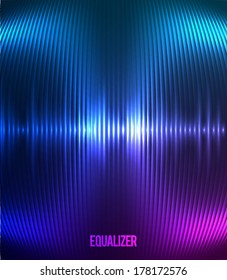 Digital Equalizer. Vector illustration