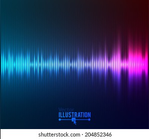 Digital Equalizer. Vector Illustration.