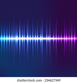 Digital Equalizer. Vector illustration.