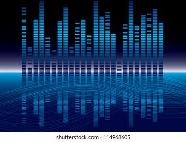 digital equalizer Vector illustration eps 10