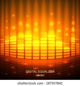 Digital Equalizer. Vector illustration. eps 10 abstract
