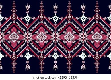 Digital ethnic abstract, embroidery, paisley, red floral motif on traditional navy blue background.
Designed for carpets, silk, scarves, decorations, pillows, cloth.