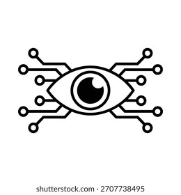 Digital eye technology circuit board concept