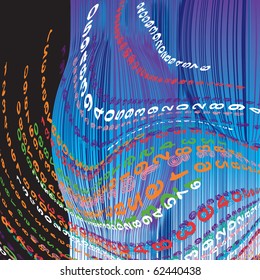 Digital fantasy - background for elements of design for digital produce