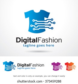 Digital Fashion Logo Design Template 