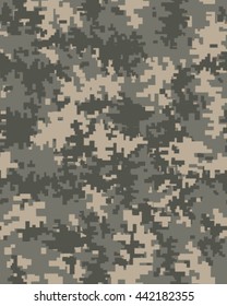 Digital fashionable camouflage pattern, vector illustration.Millatry print .Seamless vector wallpaper
