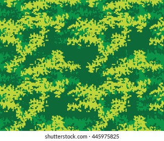 Digital fashionable camouflage pattern, vector illustration. Military print. Seamless vector wallpaper
