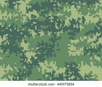Digital fashionable camouflage pattern, vector illustration. Military print. Seamless vector wallpaper
