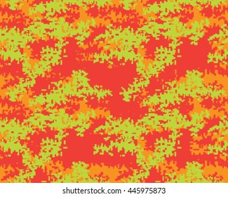 Digital fashionable camouflage pattern, vector illustration. Military print. Seamless vector wallpaper
