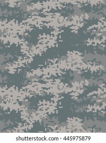 Digital fashionable camouflage pattern, vector illustration. Military print. Seamless vector wallpaper

