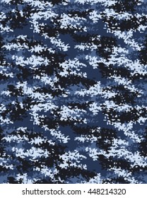 Digital fashionable camouflage pattern, vector illustration. Military print. Seamless vector wallpaper
