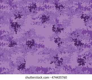 Digital fashionable camouflage pattern, vector illustration. Military print. Seamless vector wallpaper
