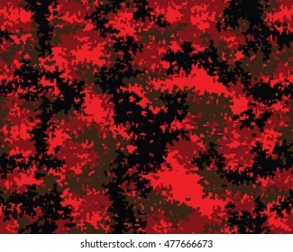 Digital fashionable camouflage pattern, vector illustration. Military print. Seamless vector wallpaper