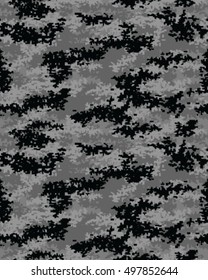 Digital fashionable camouflage pattern, vector illustration. Military print. Seamless vector wallpaper