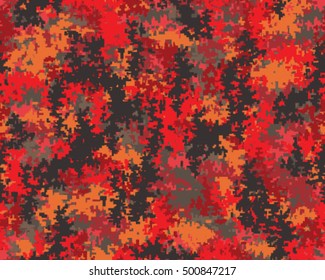 Digital fashionable camouflage pattern, vector illustration. Military print. Seamless vector wallpaper