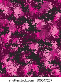 Digital fashionable camouflage pattern, vector illustration. Military print. Seamless vector wallpaper
