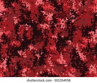 Digital fashionable camouflage pattern, vector illustration. Military print. Seamless vector wallpaper