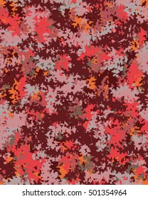 Digital fashionable camouflage pattern, vector illustration. Military print. Seamless vector wallpaper

