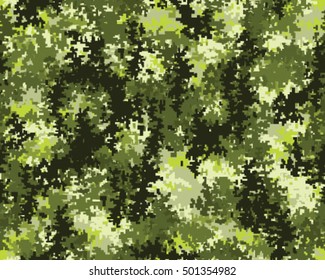 Digital fashionable camouflage pattern, vector illustration. Military print. Seamless vector wallpaper