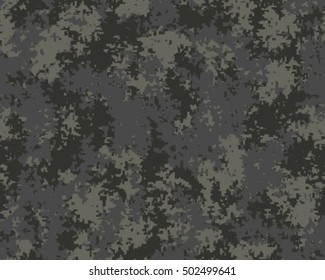 Digital fashionable camouflage pattern, vector illustration. Military print. Seamless vector wallpaper
