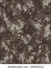Digital fashionable camouflage pattern, vector illustration. Military print. Seamless vector wallpaper