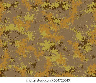 Digital fashionable camouflage pattern, vector illustration. Military print. Seamless vector wallpaper
