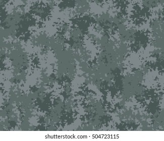 Digital fashionable camouflage pattern, vector illustration. Military print. Seamless vector wallpaper
