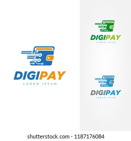 Digital Fast Payment Wallet Logo Sign Stock Vector (Royalty Free ...