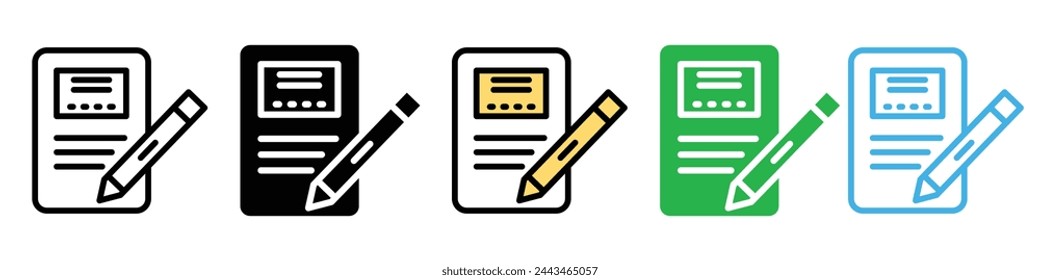 Digital Feedback Form and Web Survey Icons Vector Illustrations for Online User Experience