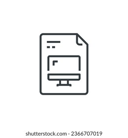 Digital File icon, vector illustration