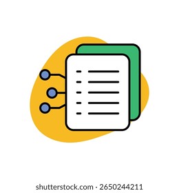Icono de archivo digital Vector ilustración de stock