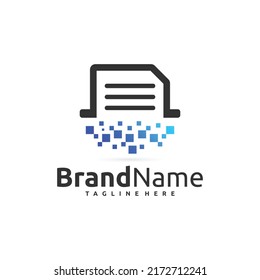 digital file logo design template