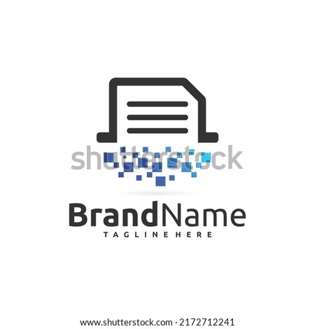 digital file logo design template