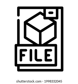 digital file production line icon vector. digital file production sign. isolated contour symbol black illustration
