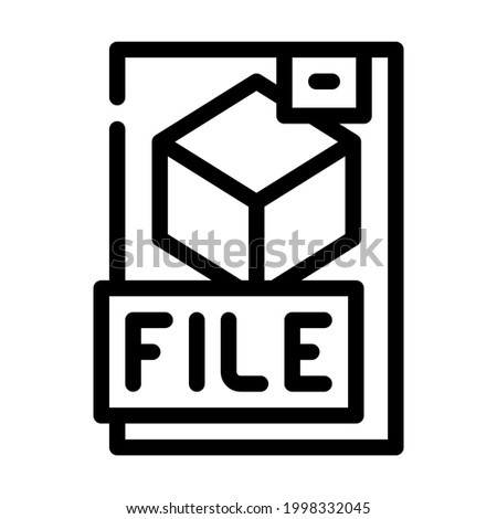 digital file production line icon vector. digital file production sign. isolated contour symbol black illustration