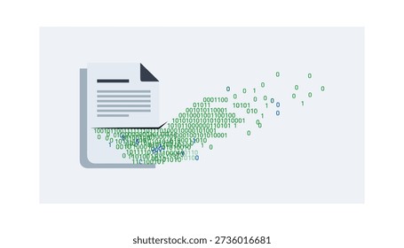 Conceito de conexão de dados de transferência de arquivos digitais
