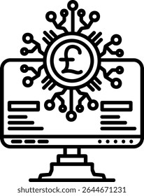 Digital Filled Style Icon Design