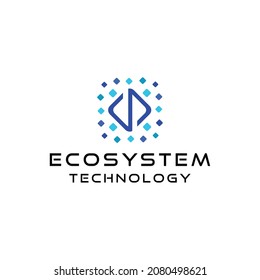 digital finance crypto currency logo Technology app network for business