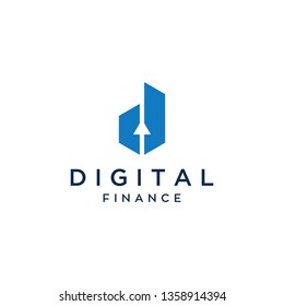 digital finance logo design