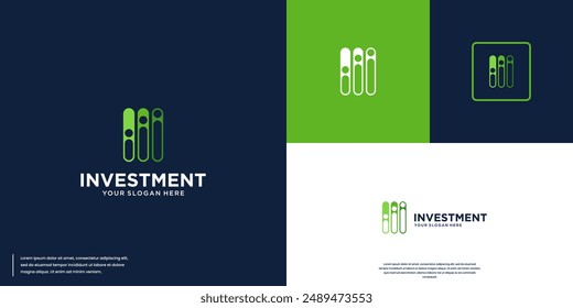 digital finance logo, with a simple and modern style, logo design inspiration.