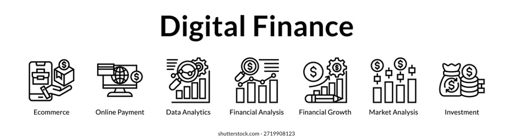 Gestión de finanzas digitales para análisis de comercio electrónico Crecimiento financiero Análisis de mercado e inversión estratégica Éxito