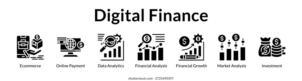 Gestión de finanzas digitales para análisis de comercio electrónico Crecimiento financiero Análisis de mercado e inversión estratégica Éxito