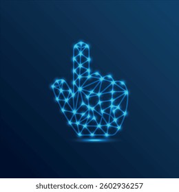 Digital  Finger low poly icon