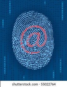 Digital finger print with e-mail mark